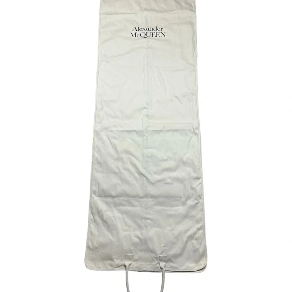 Alexander McQueen Canvas Garment Bag LONG WEDDING Dustproof and ICONIC TRAVEL